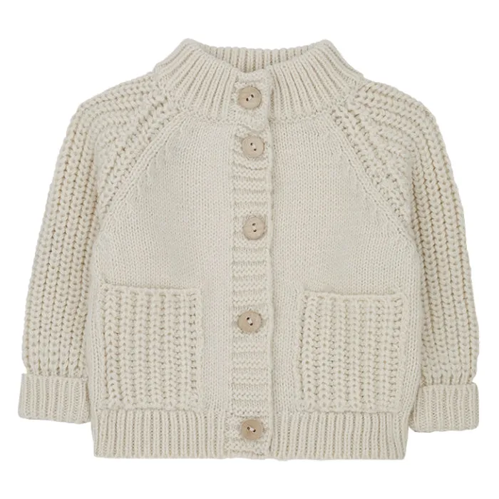 1+ In The Family Baby And Child Timeo Cardigan Ecru Cream