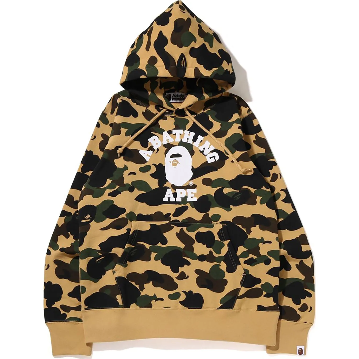 1ST CAMO COLLEGE PULLOVER HOODIE MENS