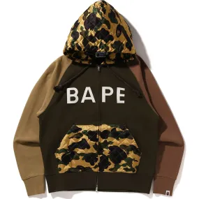 1ST CAMO FULL ZIP HOODIE MENS