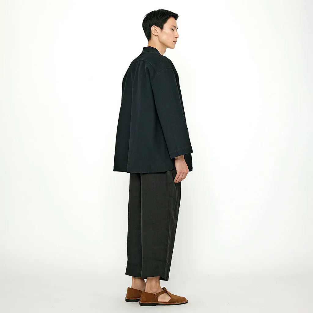 7115 By Szeki Unisex Canvas Pocket Blazer Black