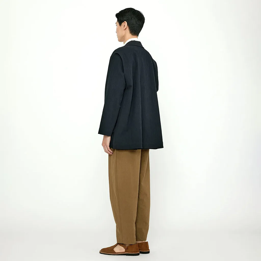 7115 By Szeki Unisex Layered Blazer Black