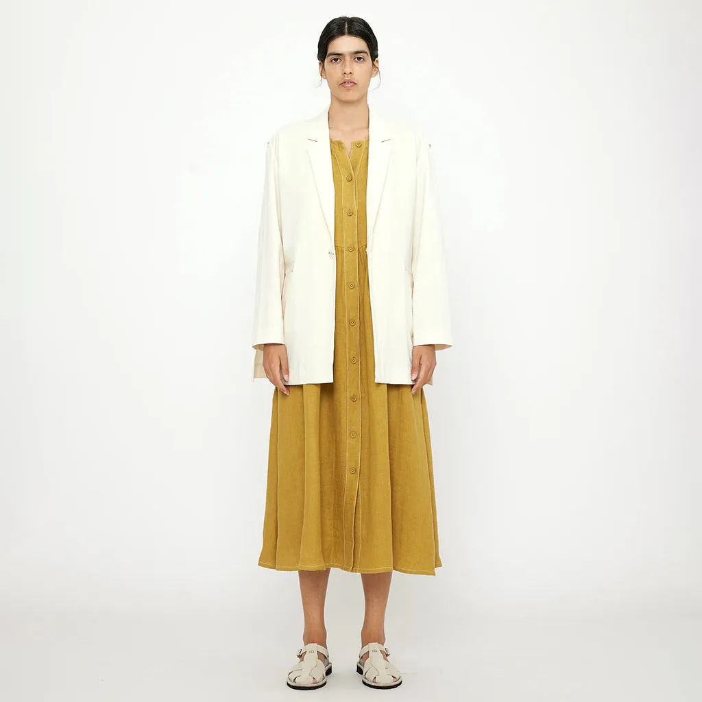 7115 By Szeki Unisex Layered Blazer Off-White