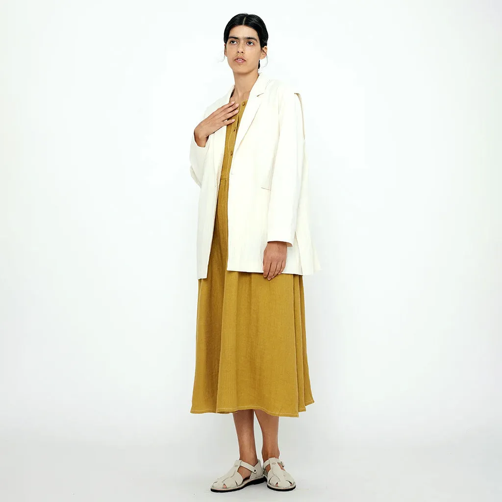 7115 By Szeki Unisex Layered Blazer Off-White