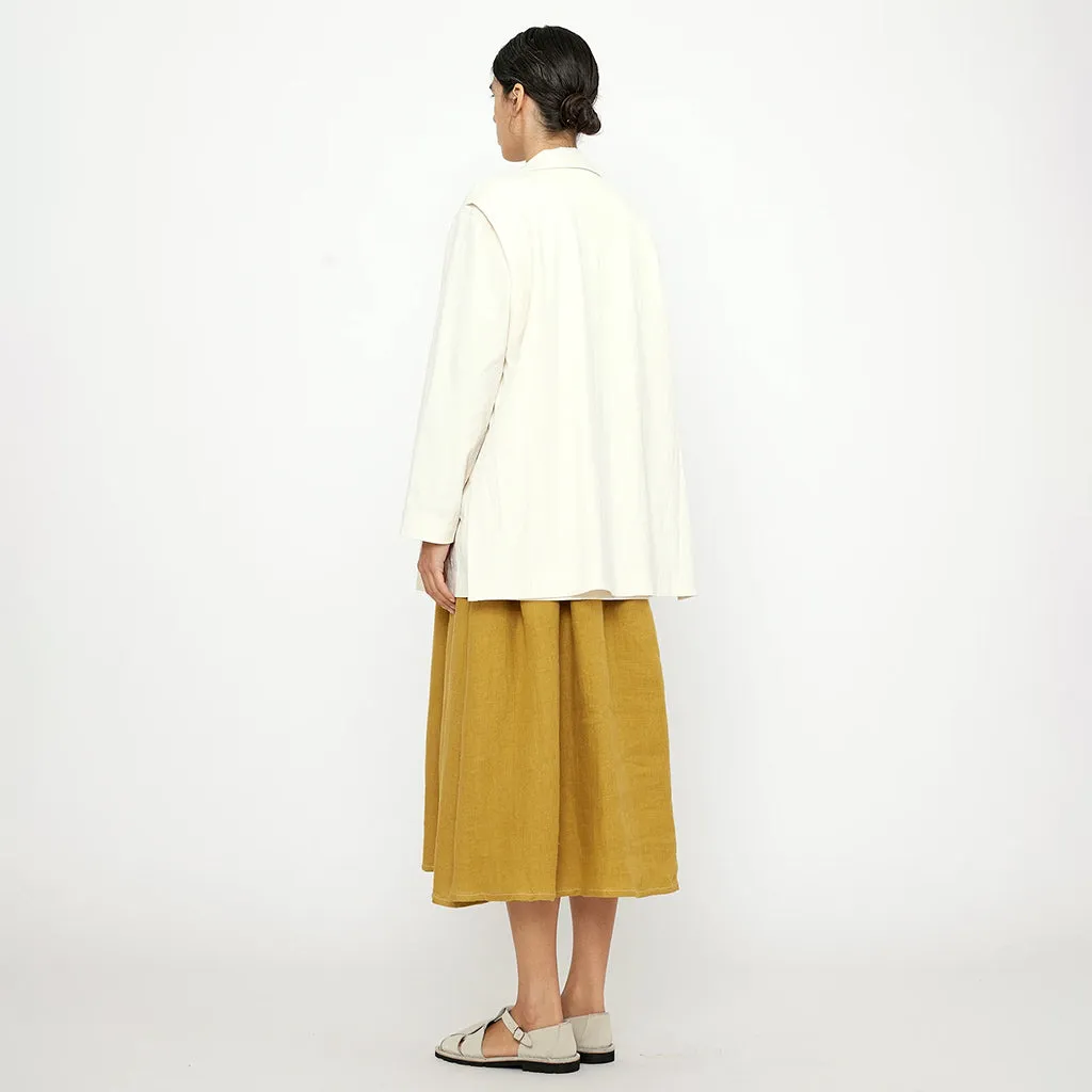 7115 By Szeki Unisex Layered Blazer Off-White