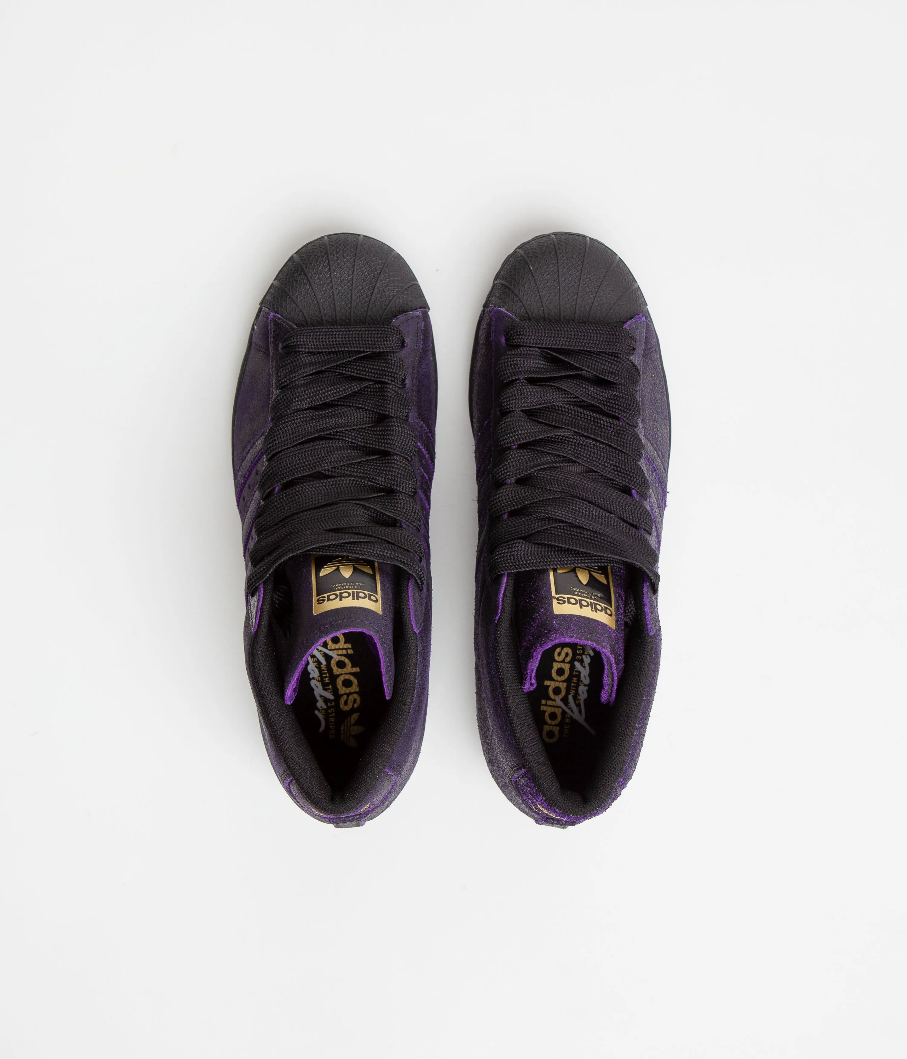 Adidas Kader Pro Model ADV Shoes - Core Black / Core Black / Dark Purple