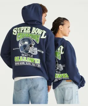 Aeropostale Seattle Seahawks Super Bowl Pullover Hoodie