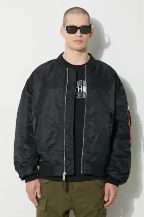 Alpha Industries bomber jacket MA-1 CS men’s black color 136136