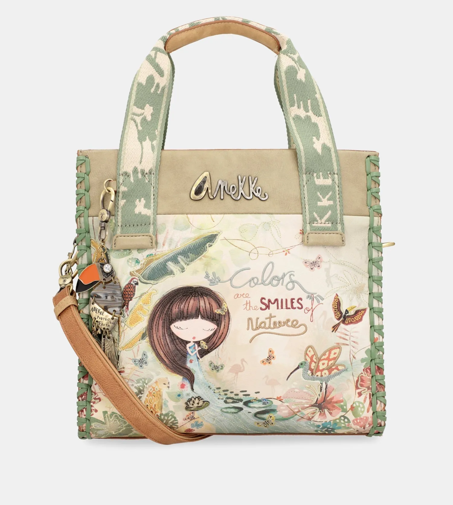 Amazonia tote bag with shoulder strap