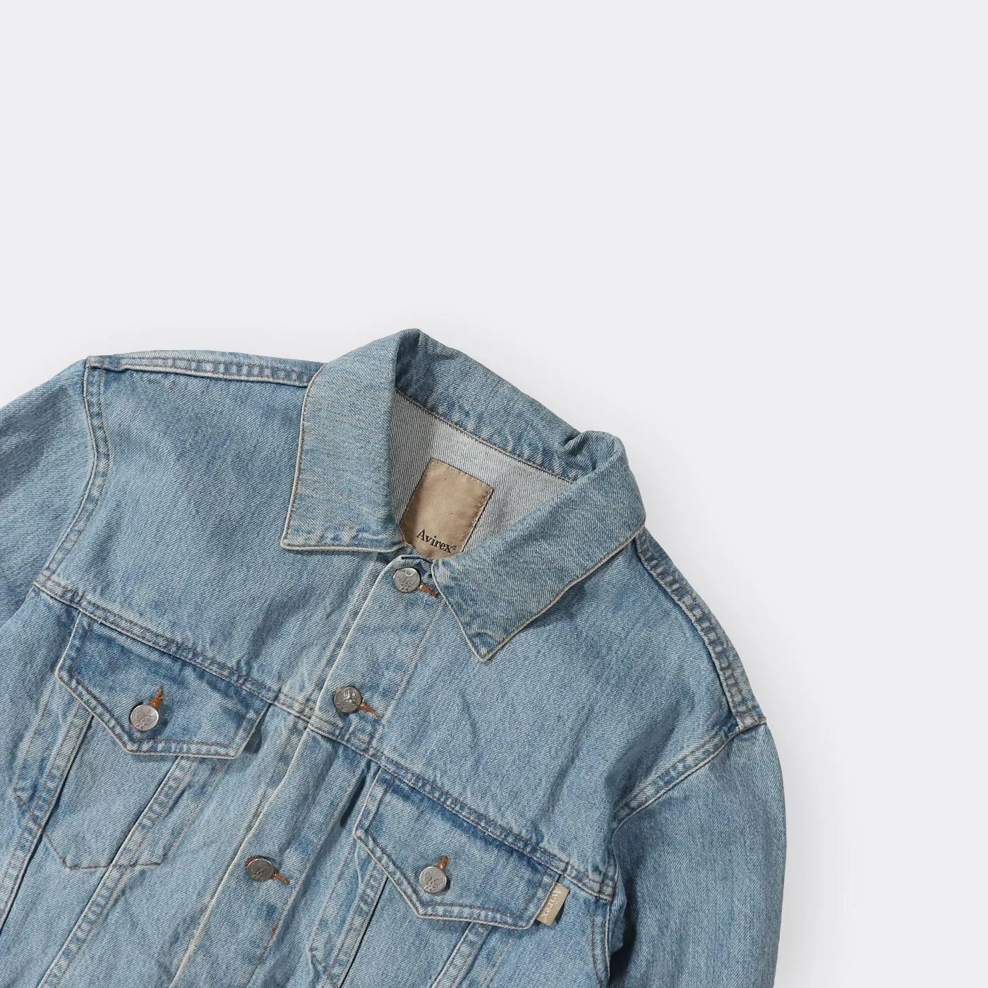 Avirex Vintage Denim Jacket - Small