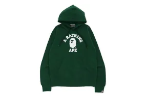 BAPE  College Pullover Hoodie Green