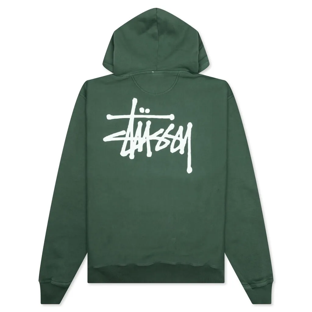 Basic Stussy Pigment Dyed Hoodie - Forest