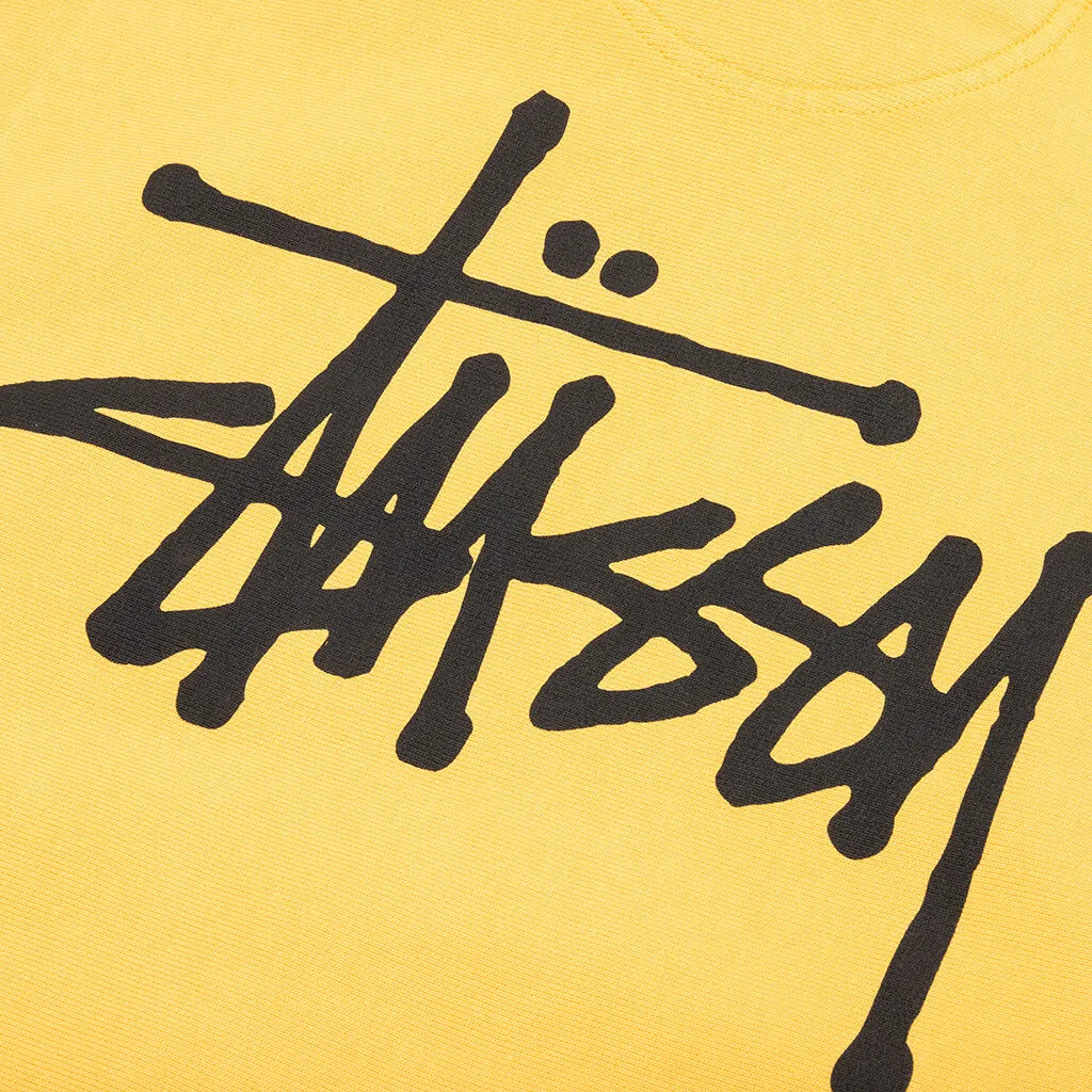 Basic Stussy Pigment Dyed Hoodie - Honey