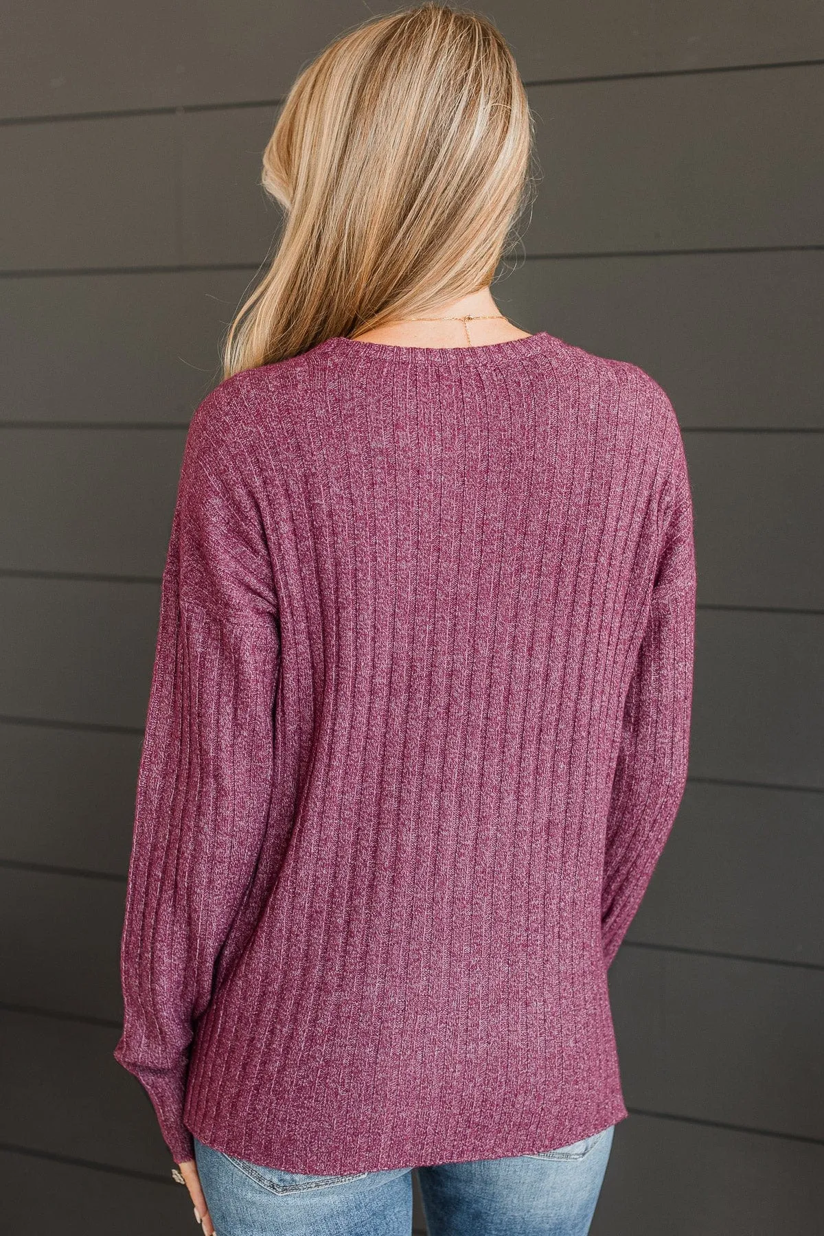 Beat The Odds Lightweight Sweater- Plum