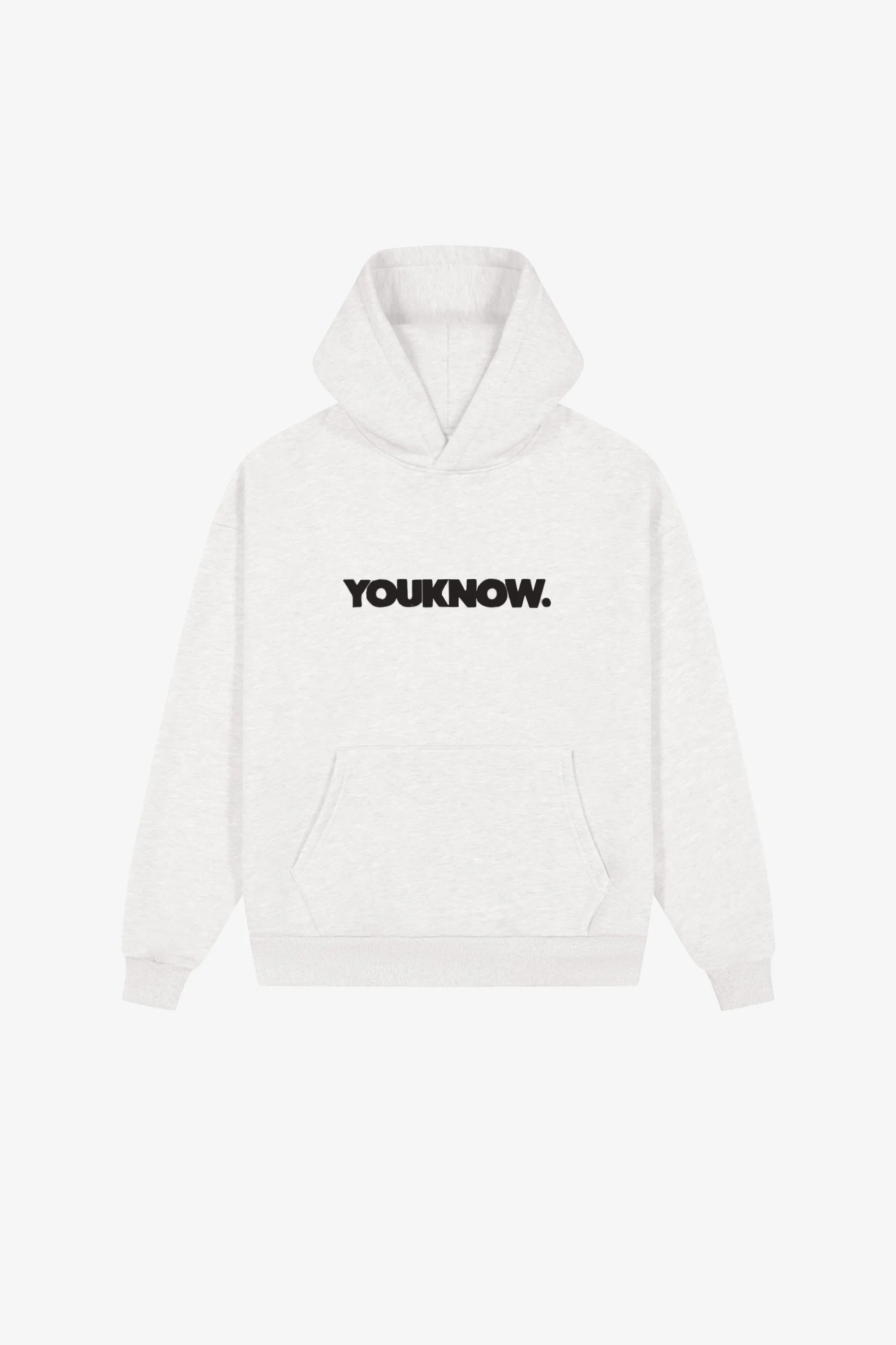 BLOCK HOODIE | WHITE MARLE