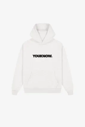 BLOCK HOODIE | WHITE MARLE