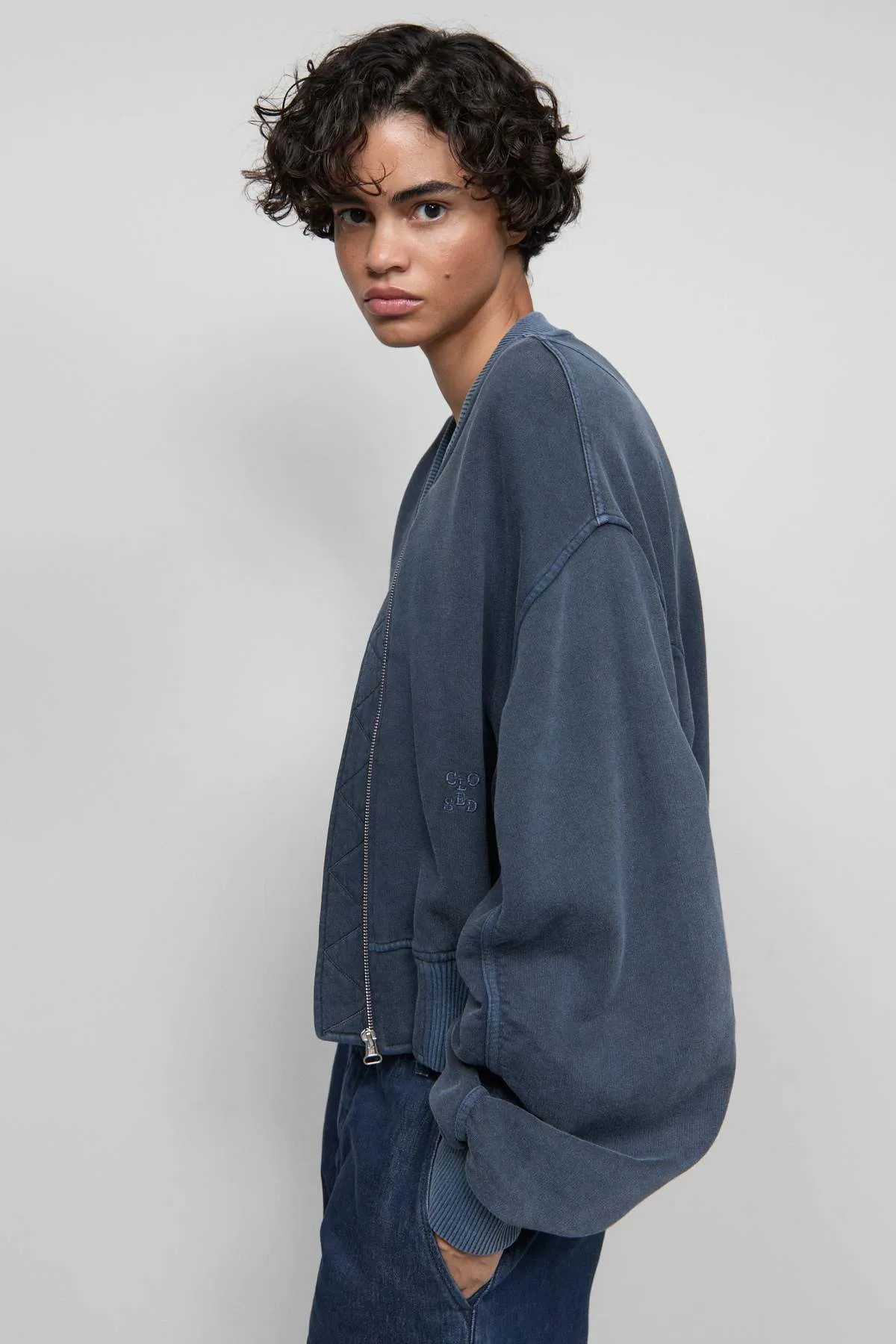 Bomber Jacket - Smoky Blue