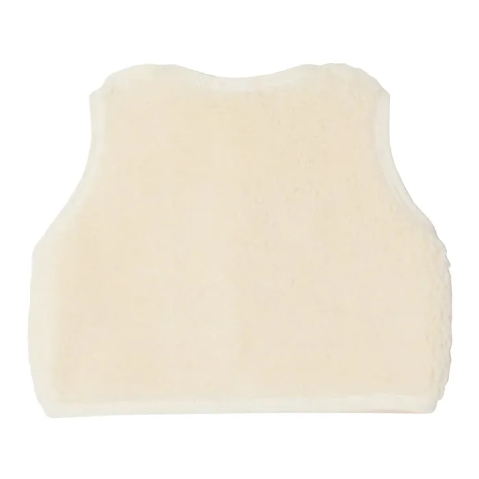 Bonpoint Baby Brava Teddy Vest Ecru Cream