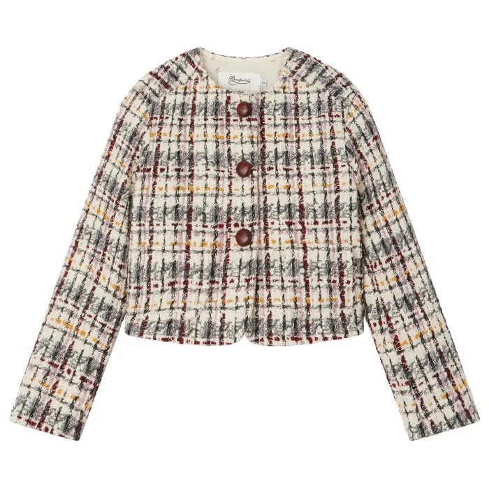 Bonpoint Child Tabitha Jacket Multicoloured Tweed