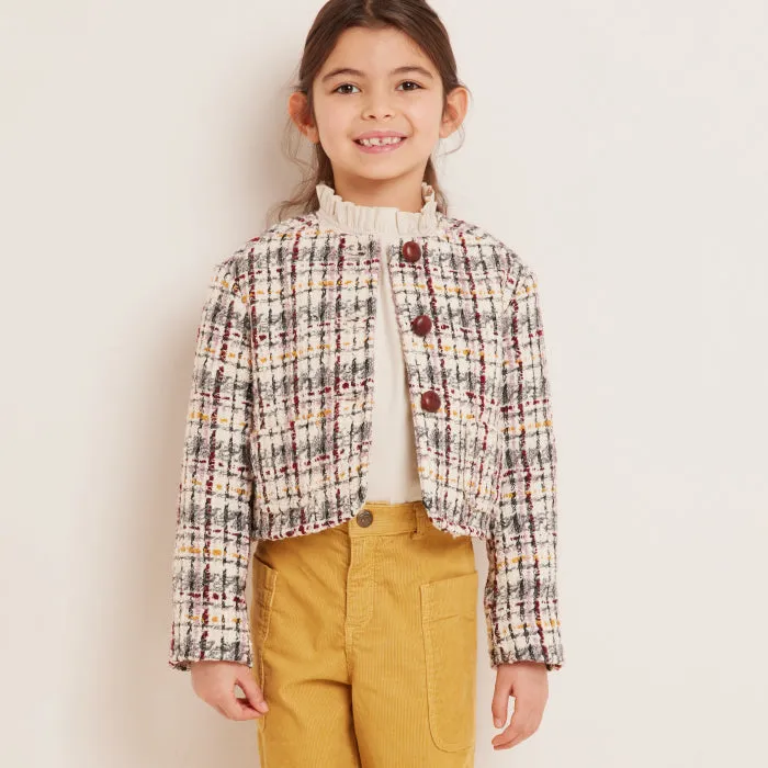 Bonpoint Child Tabitha Jacket Multicoloured Tweed