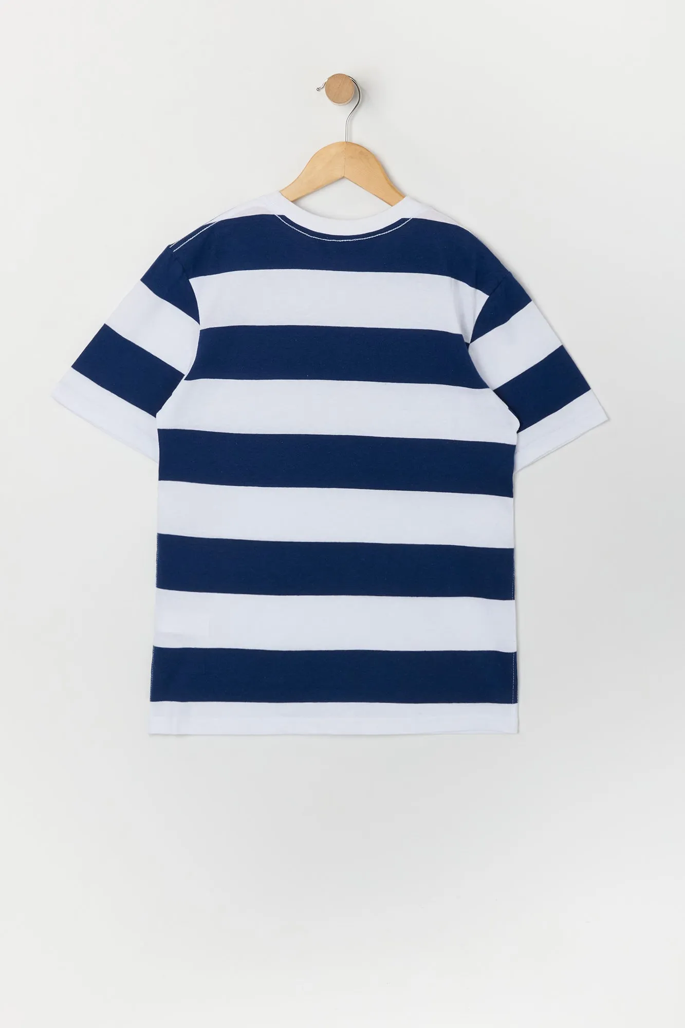 Boys Original Graphic Striped T-Shirt