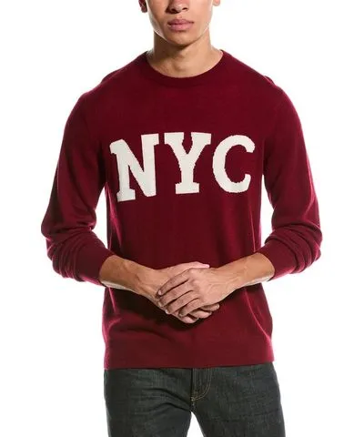 Brodie Cashmere Wool & Cashmere-Blend NYC Crewneck Sweater