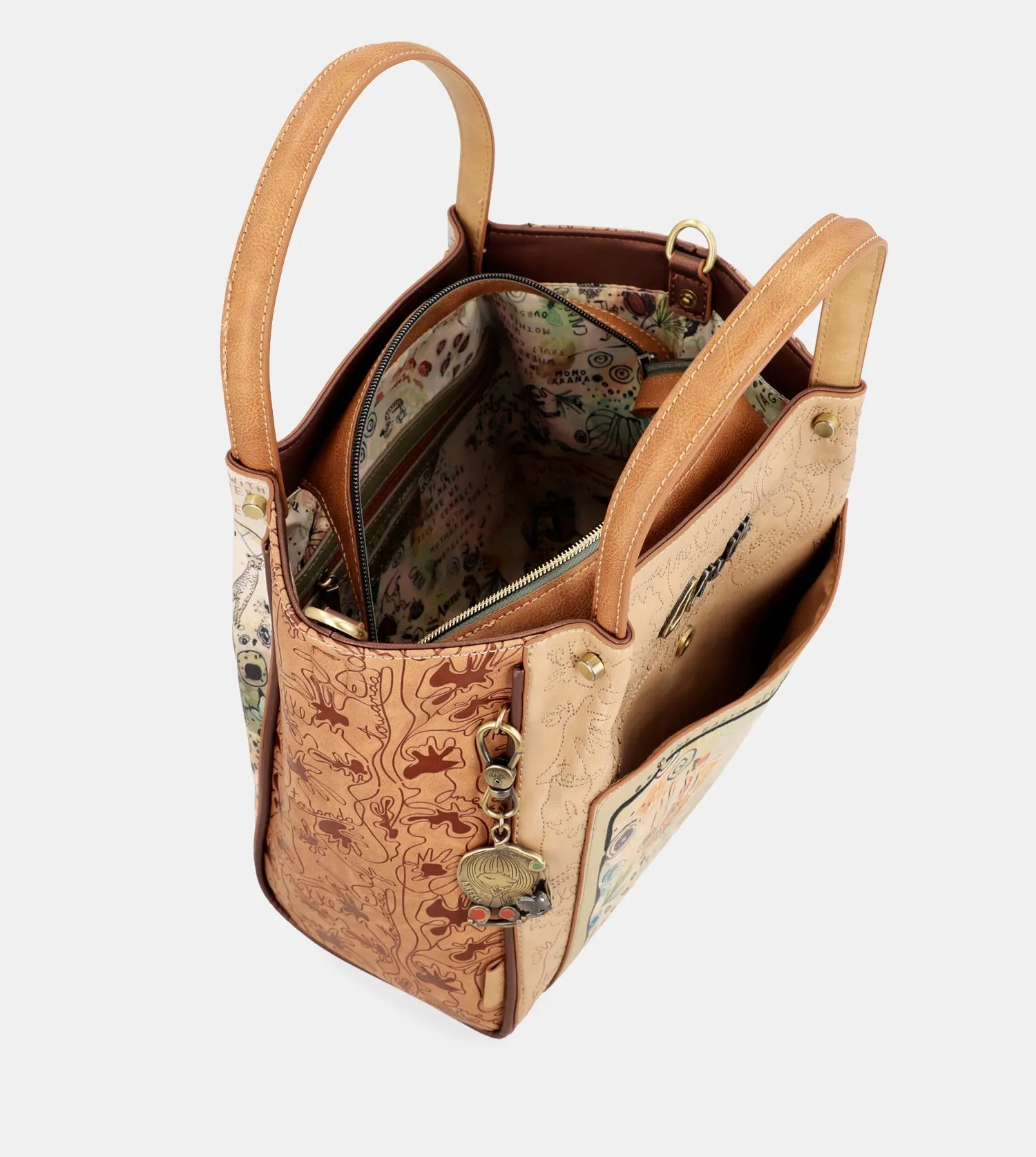 Butterfly shoulder tote bag