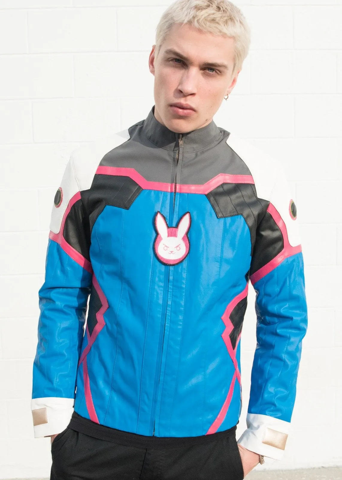 Buy Mens DVA Blue Leather Jacket | LucaJackets