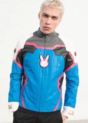 Buy Mens DVA Blue Leather Jacket | LucaJackets