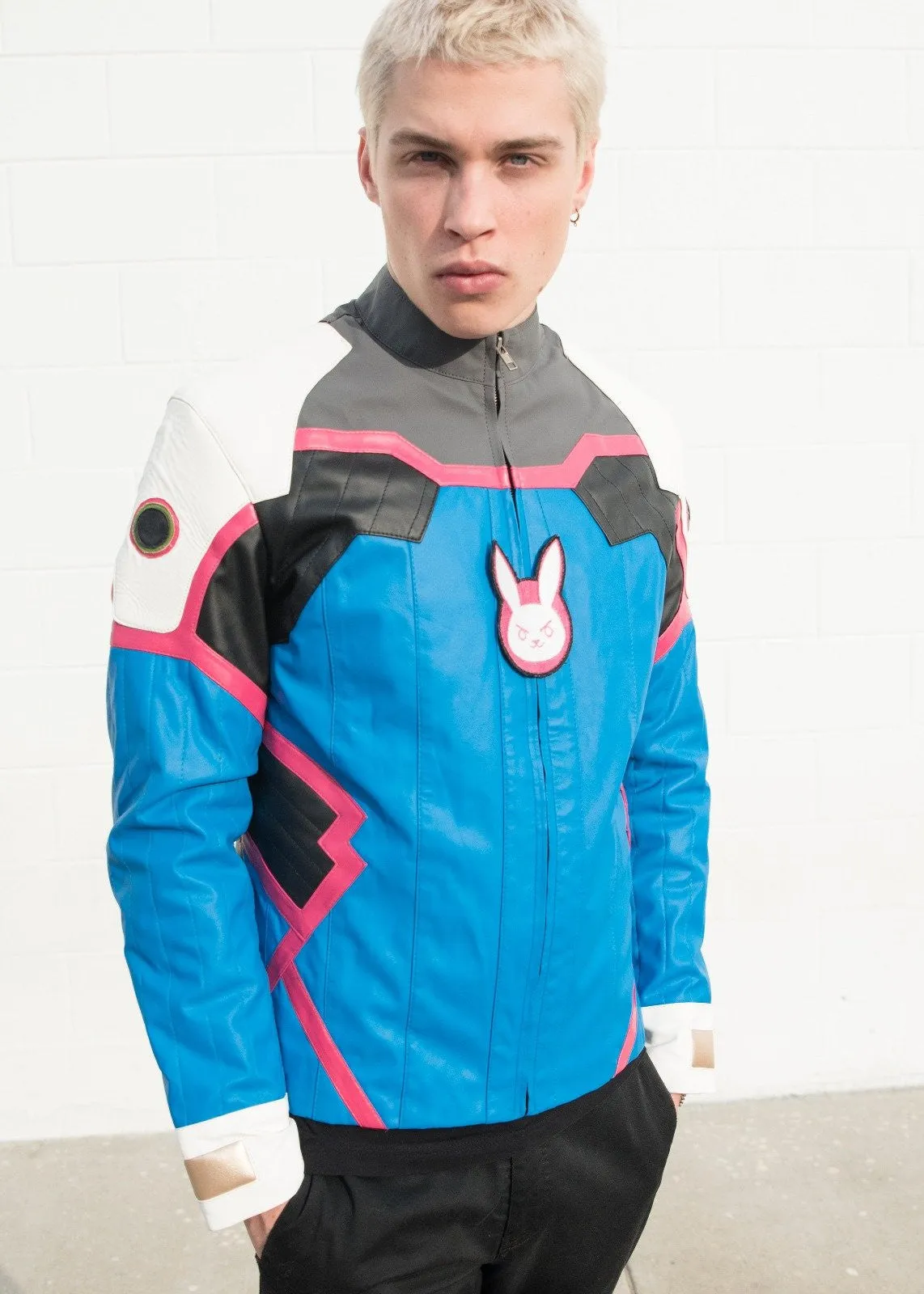 Buy Mens DVA Blue Leather Jacket | LucaJackets