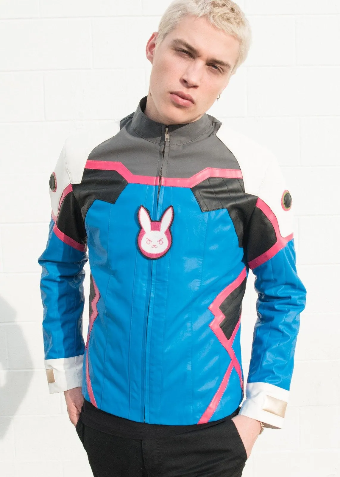 Buy Mens DVA Blue Leather Jacket | LucaJackets