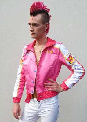 Buy Mens Pink Racing Princess Peach Bomber Jacket