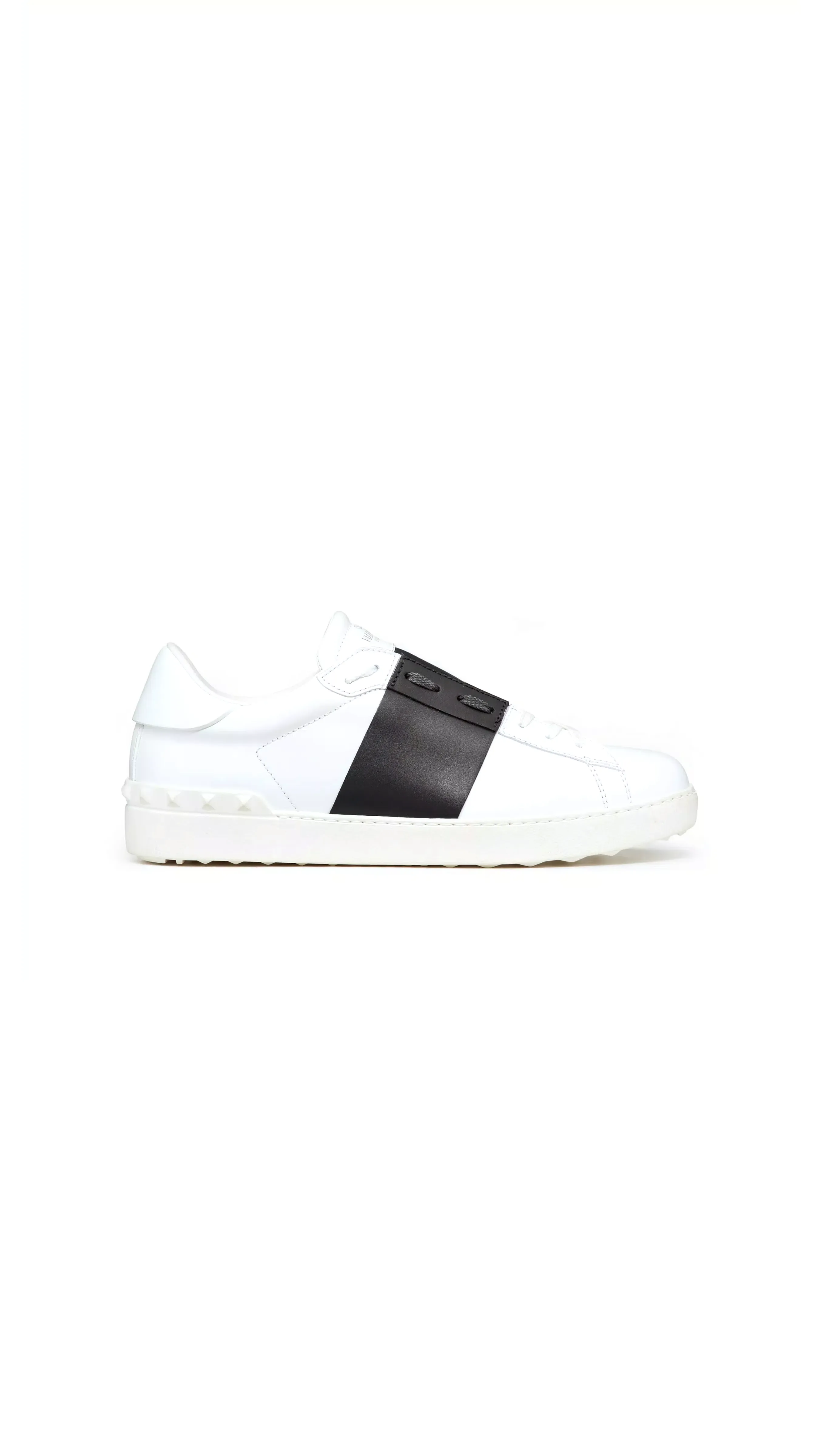 Calfskin Open Sneaker - White/Black