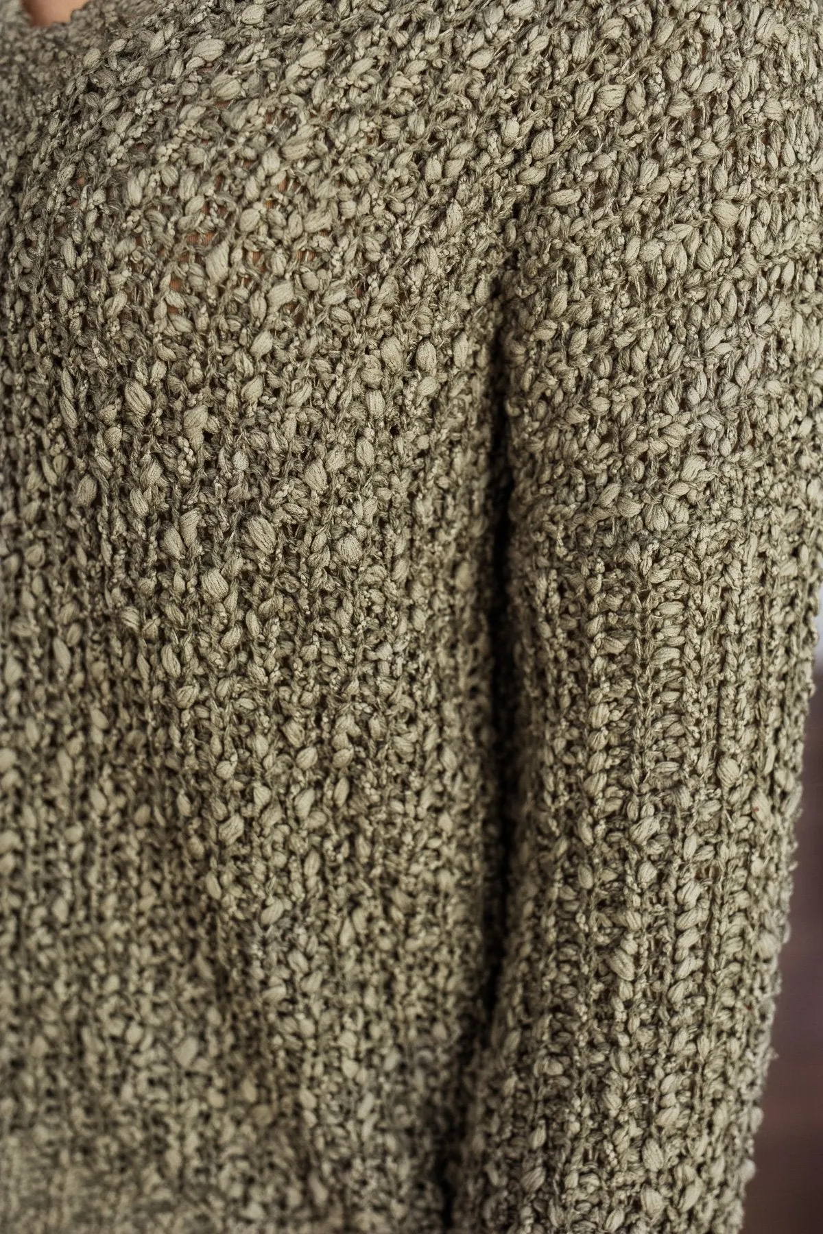 Can't Phase Me Knit Sweater- Olive