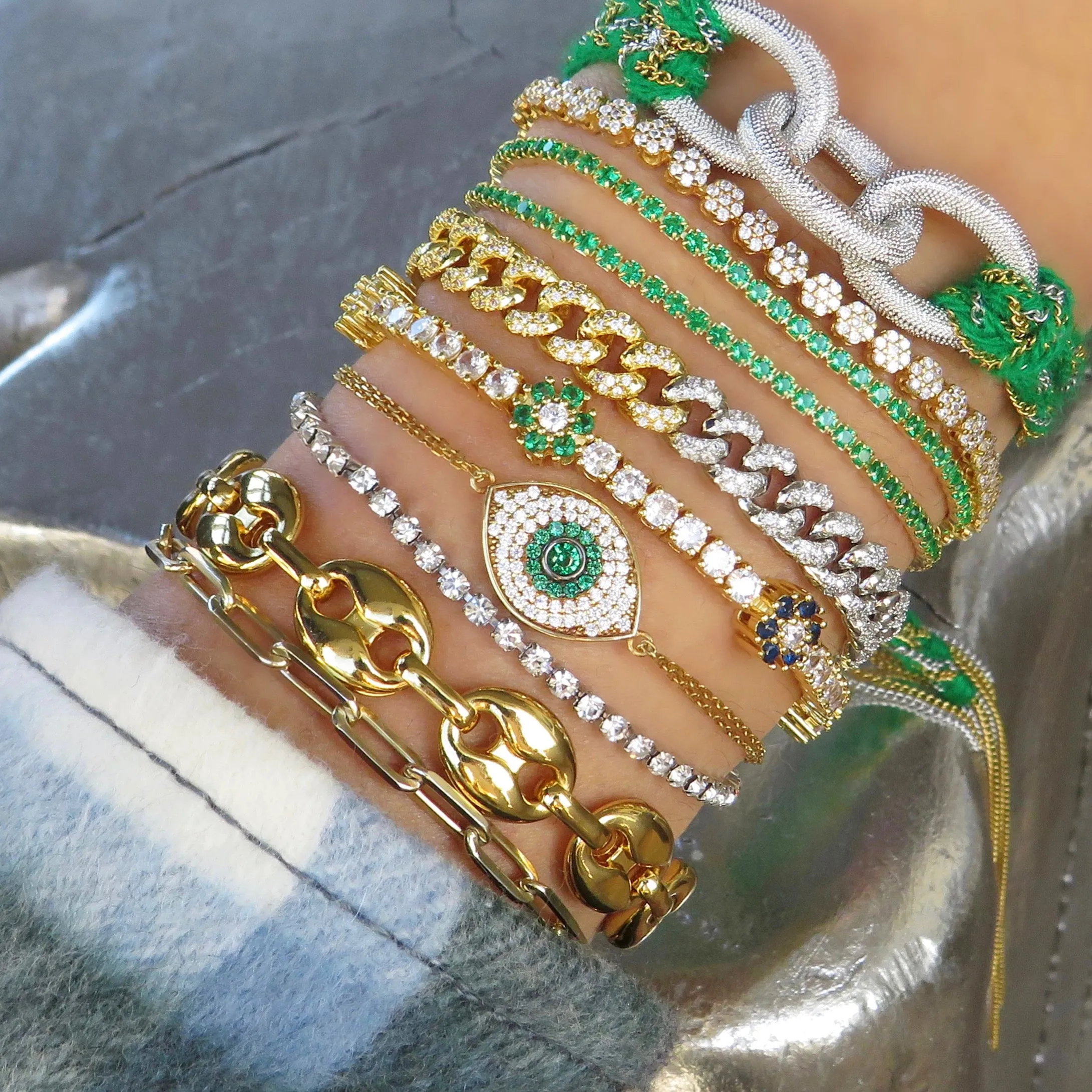 Chain Tassel Wrap Bracelet