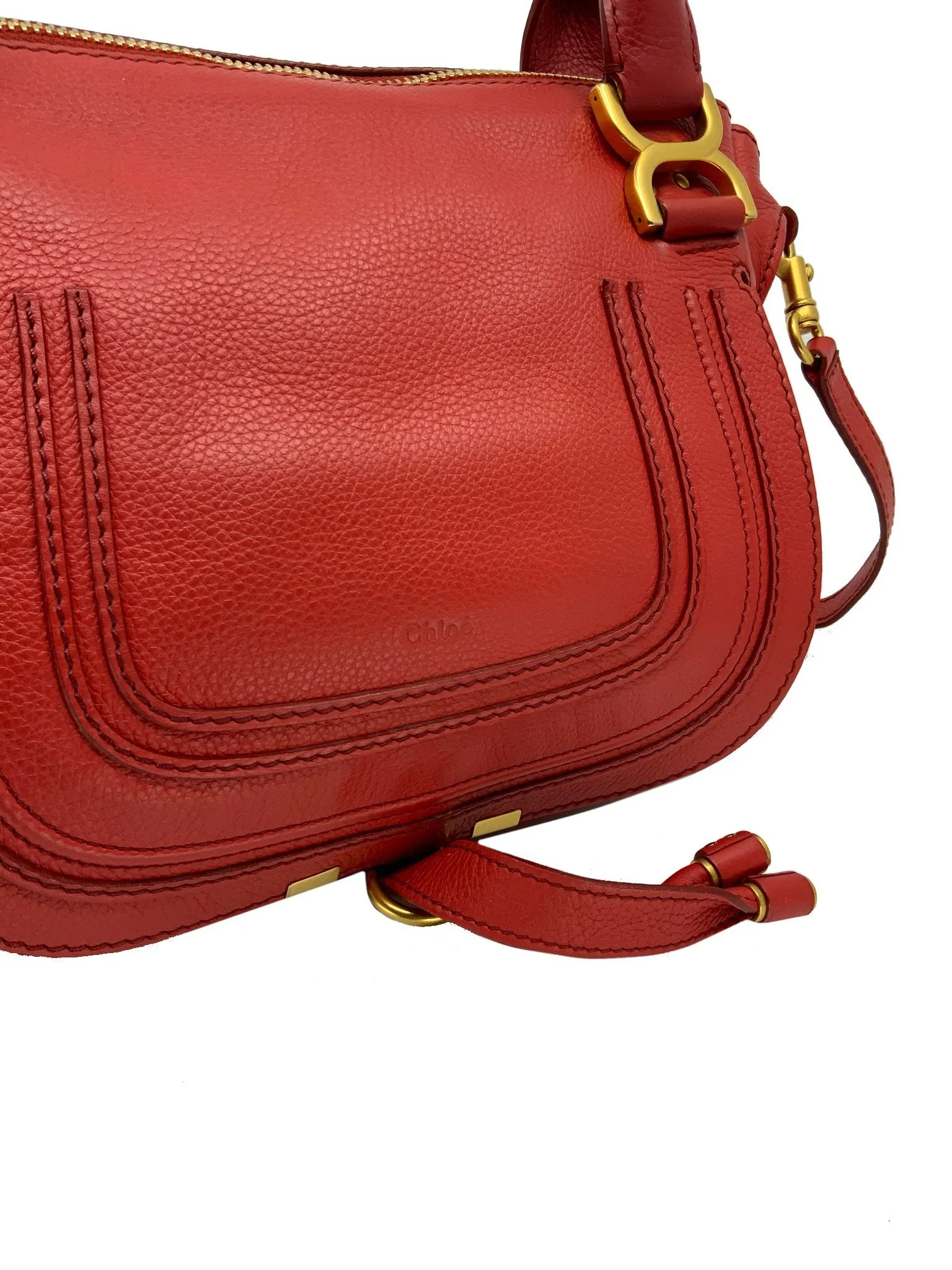 Chloe Calfskin Medium Marcie Satchel Bag