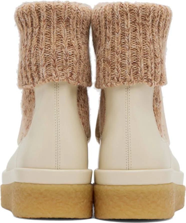 Chloé Beige Jamie Boots