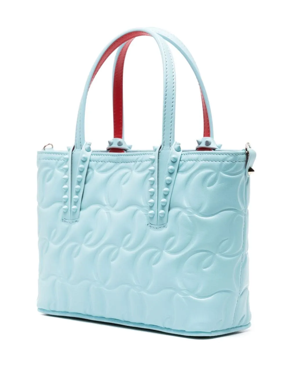 CHRISTIAN LOUBOUTIN 24SS Clear Blue Tote Bag for Women