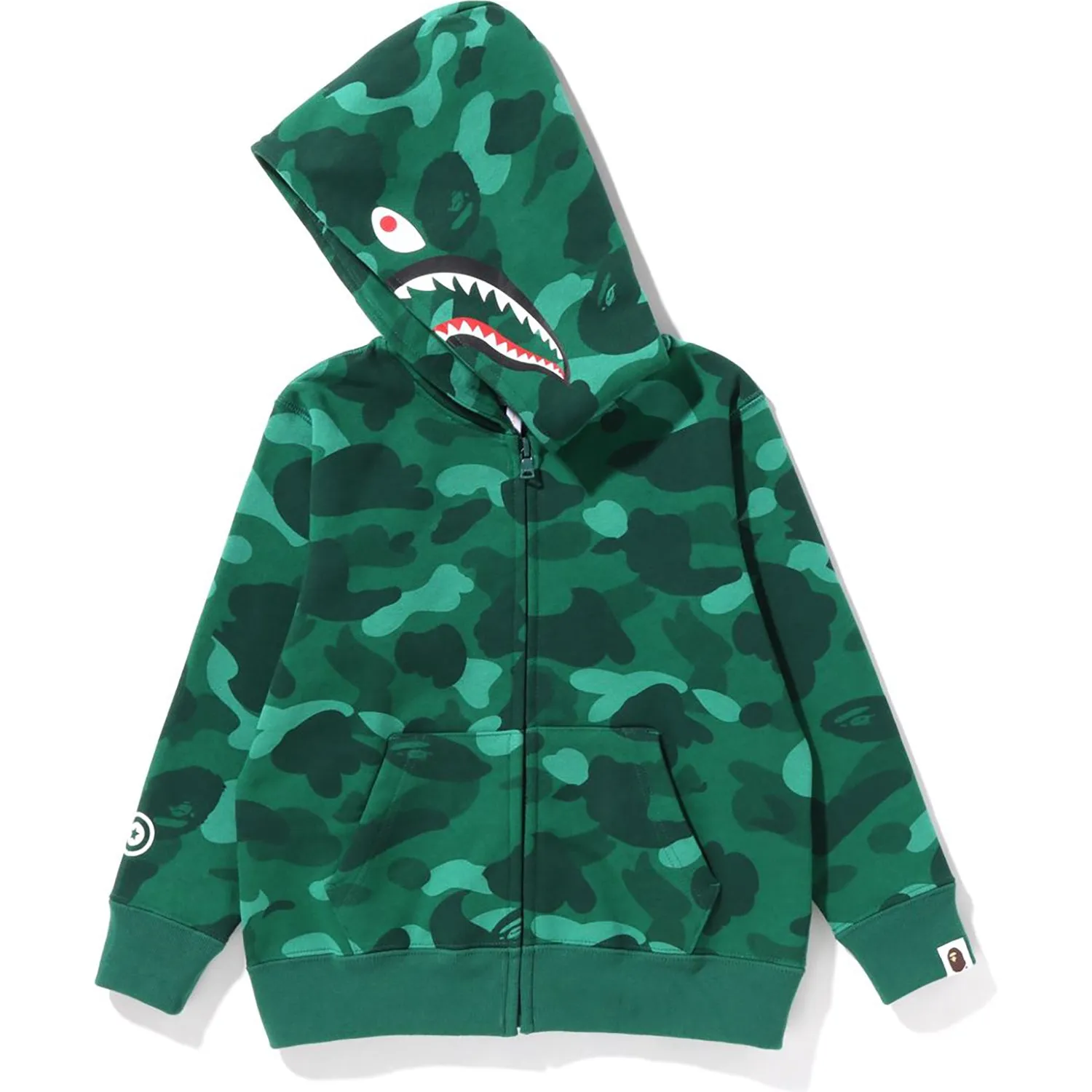 COLOR CAMO SHARK ZIP HOODIE KIDS