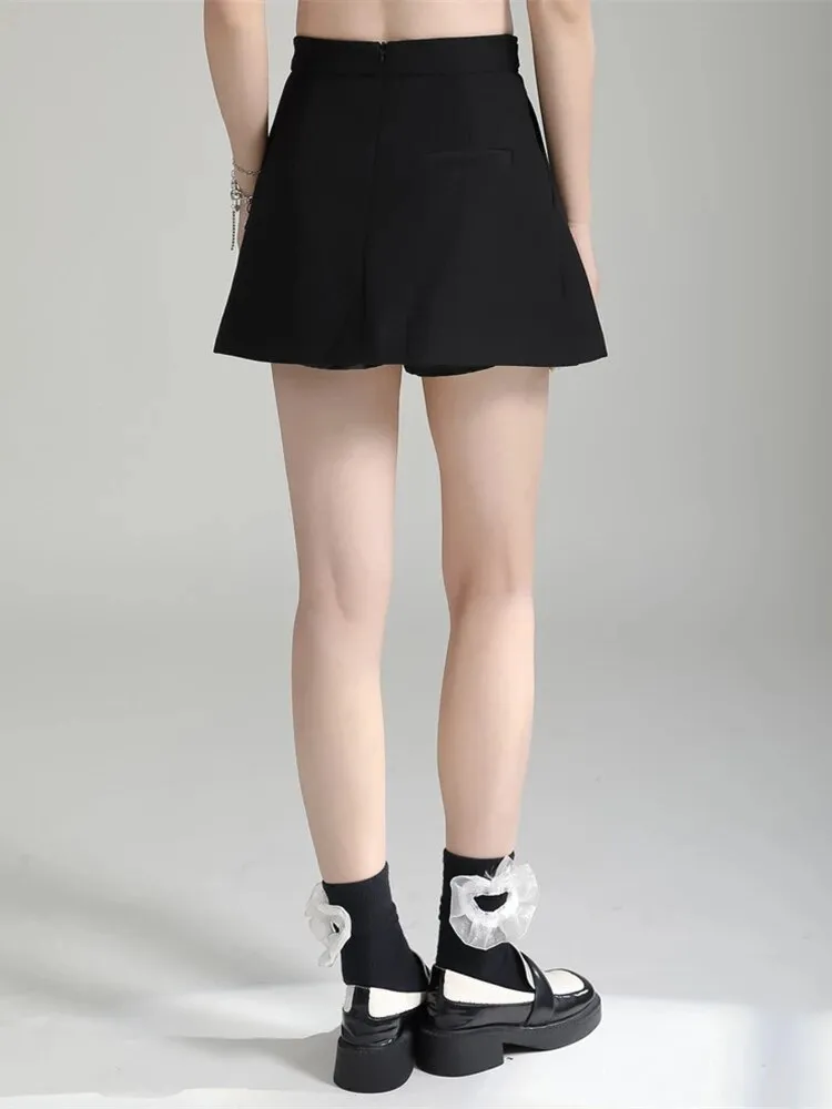 Cutsie A-line Zipper Mini Skirt