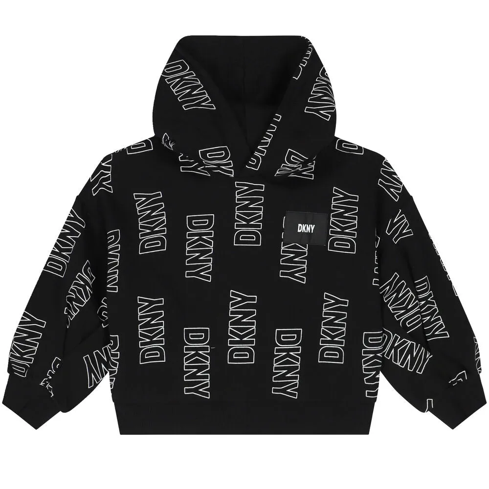 Dkny Sweater All Over Logo Black