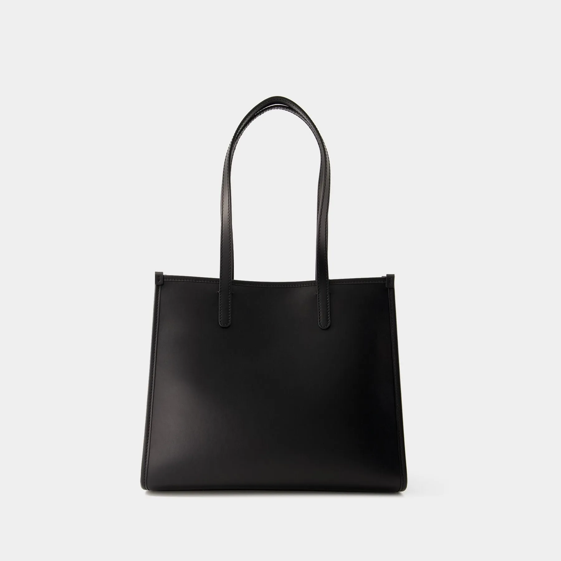 Dolce&Gabbana  Embossed Plaque Tote Bag - Dolce&Gabbana - Leather - Black