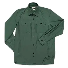 Donato outer jacket / shirt in recycled polyester (valley green)