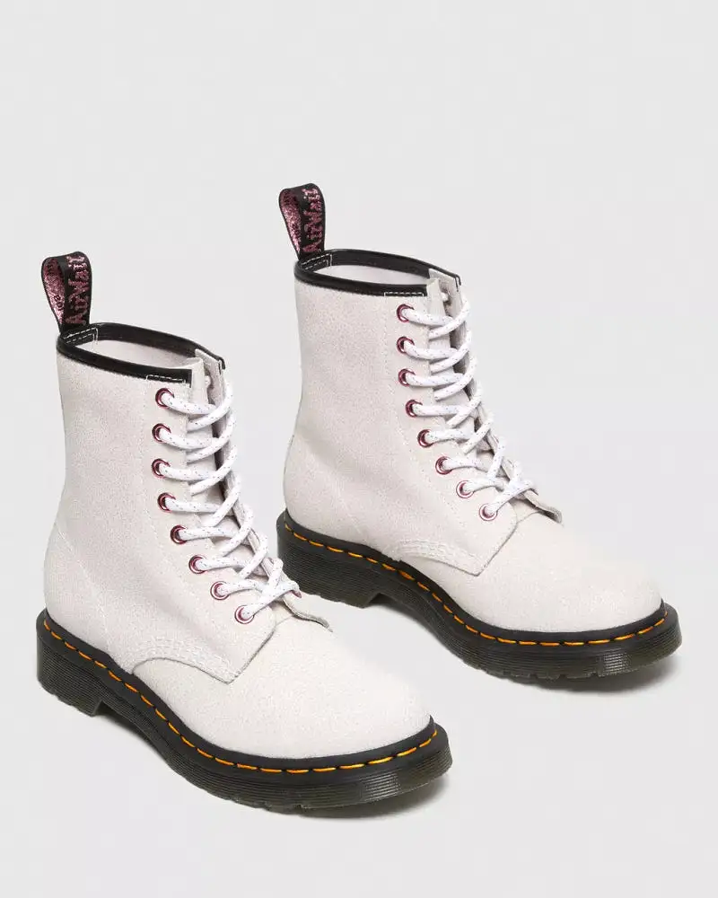 Dr. Martens Women's 1460 - White Bejeweled