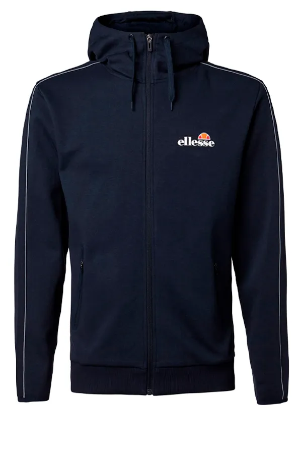 Ellesse Stripe Full Zip Hoodie Navy