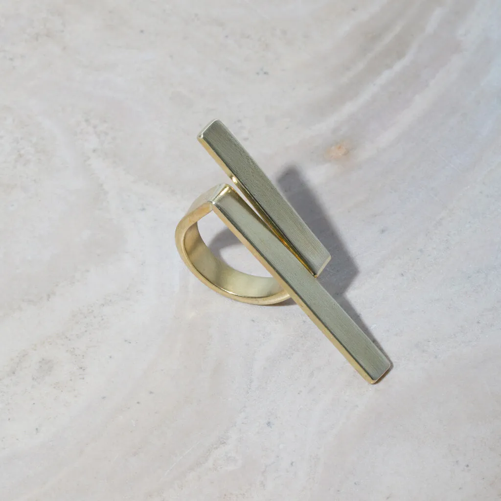 Embrace Wrap Ring - Brass