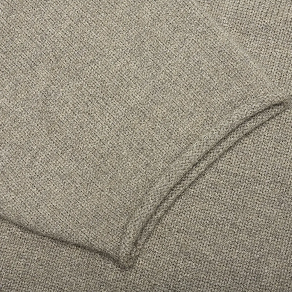 Essentials Raw Edge Sweater - Dark Oatmeal