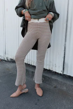 Faith Sweater Knit Pant - Beige Multi