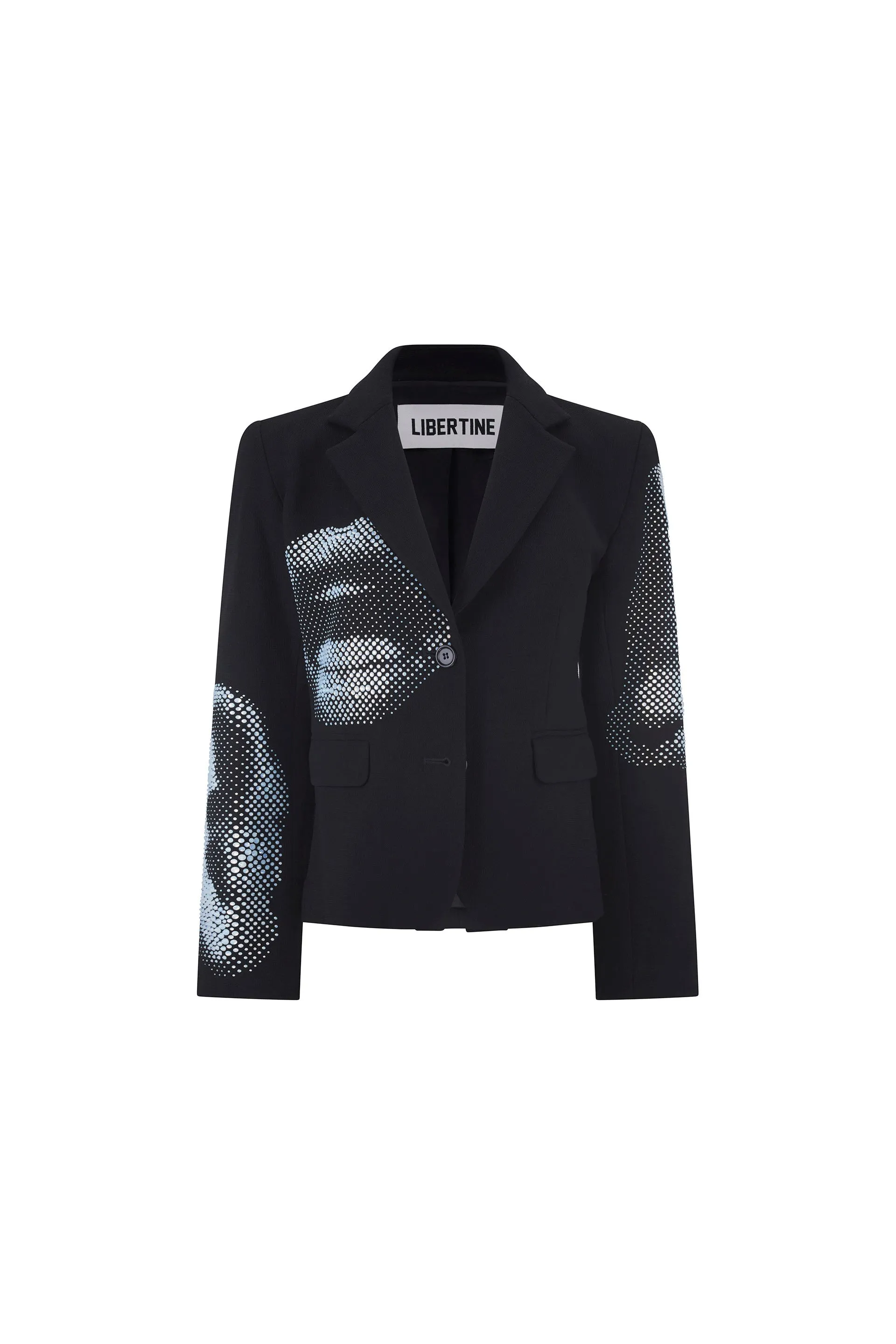 'FIVE SENSES CRYSTAL' L/S SHORT BLAZER