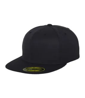 Flexfit unisex premium 210 fitted flat peak cap dark navy Yupoong