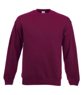 Fruit Of The Loom Unisex Premium 70/30 Set-In Sweatshirt (Burgundy) - UTRW3159